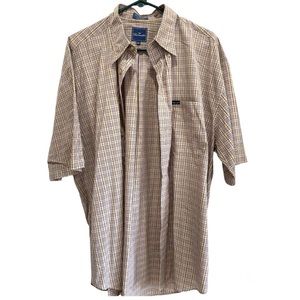 FACONNABLE—Men’s Short Sleeves Button Down Shirt Size XL